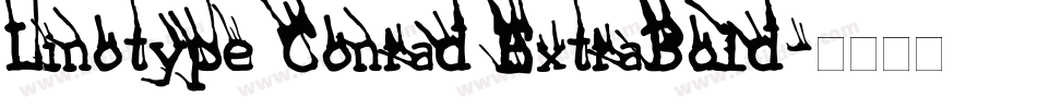 Linotype Conrad ExtraBold字体转换